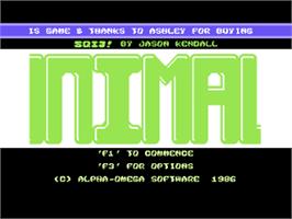 Title screen of Sqij! on the Commodore 64.