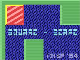 Title screen of Square-scape on the Commodore 64.
