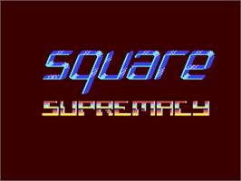 Title screen of Square Supremacy on the Commodore 64.