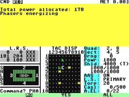 Title screen of Star Fleet 1 - The War Begins! on the Commodore 64.
