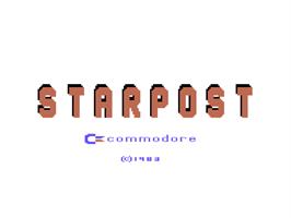 Title screen of Star Post on the Commodore 64.