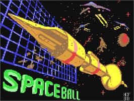 Title screen of Starball on the Commodore 64.