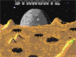 Title screen of Stargate (CP Verlag) on the Commodore 64.