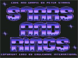 Title screen of Stars And Rings on the Commodore 64.