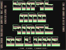 Title screen of Stars And Rings Deluxe on the Commodore 64.