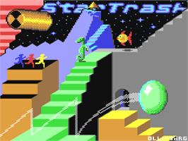 Title screen of Startrash on the Commodore 64.