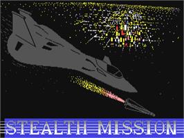 Title screen of Stealth Mission on the Commodore 64.