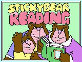 Title screen of Stickybear Reading on the Commodore 64.