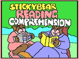 Title screen of Stickybear Reading Comprehension on the Commodore 64.