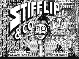Title screen of Stifflip & Co. on the Commodore 64.