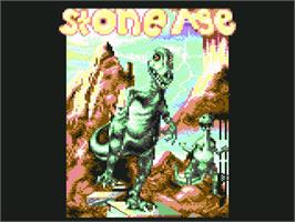 Title screen of Stone Age on the Commodore 64.