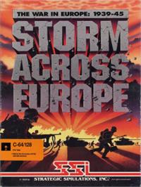 Title screen of Storm Across Europe on the Commodore 64.