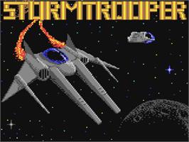 Title screen of Stormtrooper on the Commodore 64.