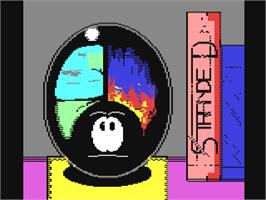 Title screen of Stranded (Cronosoft) on the Commodore 64.