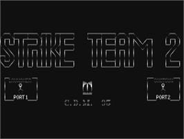 Title screen of Strike Team 2 on the Commodore 64.
