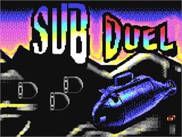 Title screen of Sub Duel on the Commodore 64.