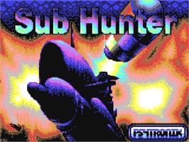 Title screen of Sub Hunter (Psytronik) on the Commodore 64.