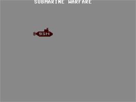 Title screen of Submarine Warfare (1982) on the Commodore 64.