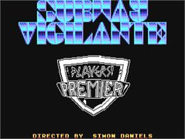 Title screen of Subway Vigilante on the Commodore 64.
