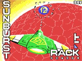 Title screen of Sunburst on the Commodore 64.