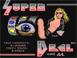Title screen of Super Deal on the Commodore 64.