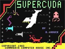Title screen of Supercuda on the Commodore 64.