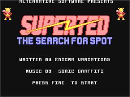 Title screen of Superted on the Commodore 64.