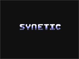 Title screen of Synetic on the Commodore 64.