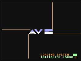 Title screen of System 15000 on the Commodore 64.
