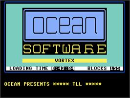 Title screen of TLL: Tornado Low Level on the Commodore 64.