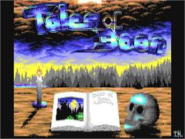 Title screen of Tales Of Boon on the Commodore 64.