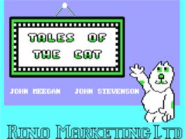 Title screen of Tales Of The Cat on the Commodore 64.