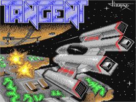 Title screen of Tangent on the Commodore 64.