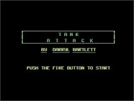Title screen of Tank Attack (Chris Yates) on the Commodore 64.