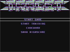 Title screen of Target: Renegade on the Commodore 64.