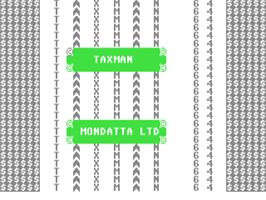 Title screen of Taxman (Tiger-Crew) on the Commodore 64.