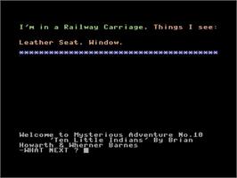 Title screen of Ten Little Indians on the Commodore 64.