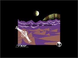 Title screen of The Arc of Yesod on the Commodore 64.