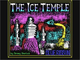 Title screen of The Ice Temple on the Commodore 64.