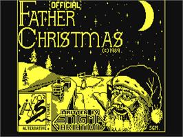 Title screen of The Official Father Christmas on the Commodore 64.