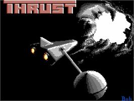Title screen of Thrust on the Commodore 64.