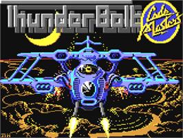 Title screen of ThunderBolt on the Commodore 64.