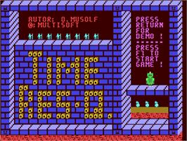 Title screen of Time Res-q on the Commodore 64.