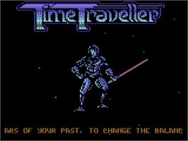 Title screen of Time Traveller (Audiogenic Software) on the Commodore 64.