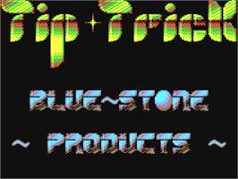 Title screen of Tip-trick on the Commodore 64.