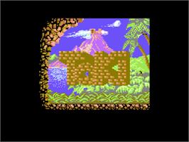 Title screen of Toki on the Commodore 64.
