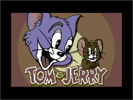 Title screen of Tom And Jerry on the Commodore 64.