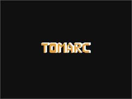 Title screen of Tomarc The Barbarian on the Commodore 64.