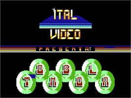 Title screen of Tombola (ItalVideo) on the Commodore 64.