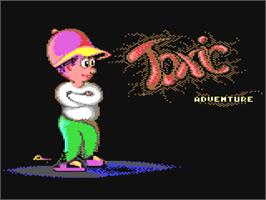 Title screen of Toxic on the Commodore 64.